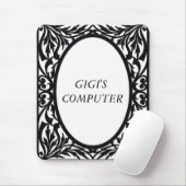 Zwart-wit muisblok muismat (Met muis)