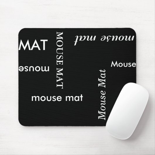Zwart-wit muismat (Met muis)