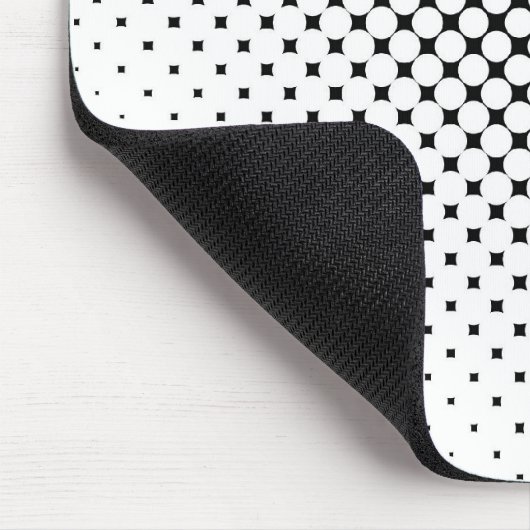 Zwart/Wit Muismat (Hoek)