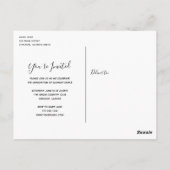 Zwart-wit Multi Photo Afstuderen Briefkaart (Achterkant)