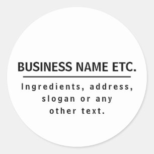 Zwart-wit multifunctioneel ronde sticker