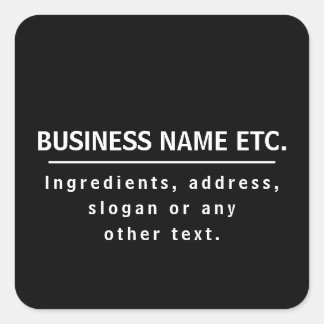 Zwart-wit multifunctioneel vierkante sticker