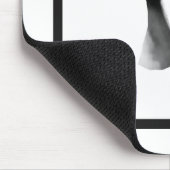 Zwart-wit Mushroom Illustratie Cartoon Muismat (Hoek)