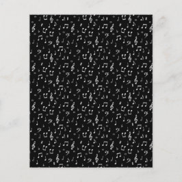 Zwart-wit muziek scrapbook achtergrondpapier