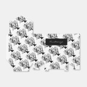 Zwart & Wit Muziek Treble Clef Tree Favor Box Bedankdoosjes (Uitgevouwen)