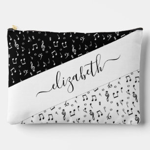 Zwart-wit muzikale gepersonaliseerde  etui