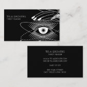 Zwart-wit Mystic Eye Tarot Reader Visitekaartje (Voorkant / Achterkant)