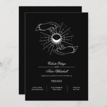 Zwart-wit Mystieke Handen Hemelse Handvasten