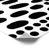 Zwart-wit naadloos doedelpatroon. Handtekening Poster (Hoek)