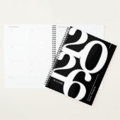 Zwart Wit Naam 2026 Planner (Display)