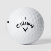 Zwart wit naamnummer Varssport Golfballen (Logo)