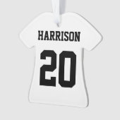 Zwart wit naamnummer Varssport Ornament (voorkant)