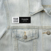 Zwart-wit naamplaatje Bedrijf Logo Professional (In situ)