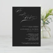 Zwart-wit - nacht voor repetitie kaart (Staand voorkant)