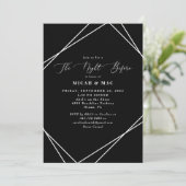 Zwart-wit - nacht voor repetitie kaart (Staand voorkant)