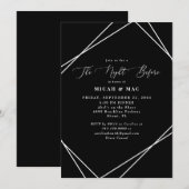 Zwart-wit - nacht voor repetitie kaart (Voorkant / Achterkant)