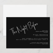Zwart-wit - nacht voor repetitie kaart (Voorkant / Achterkant)