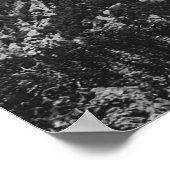 Zwart-wit Nahuel Huapi park landschap Poster (Hoek)