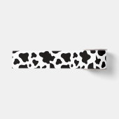 Zwart-wit namaak koeienhuid  grosgrain lint (Voorkant)