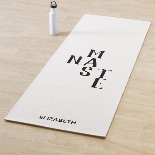 Zwart-wit Namaste omkeerbaar | personaliseren Yogamat (In situ)