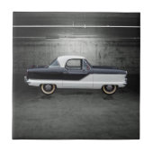 Zwart-wit Nash Metropolitan Tegeltje (Voorkant)
