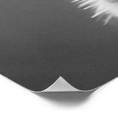 Zwart-wit Native American Indian Man Monochrome Poster (Hoek)