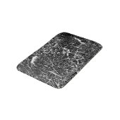 Zwart-wit natuur abstract patroon badmat (Gekanteld)
