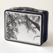 Zwart-wit Natuur Tree Forest Lunchbox (Voorkant)