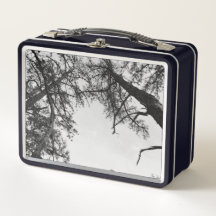 Zwart-wit Natuur Tree Forest Lunchbox