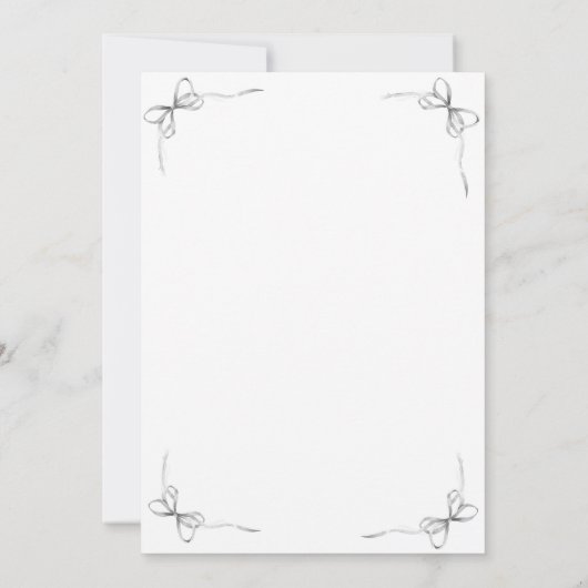 Zwart-wit neutrale foto geboorte aankondiging (Achterkant)