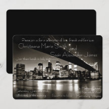 Zwart-wit New York bij nacht