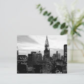 Zwart & Wit New York Briefkaart (Staand voorkant)