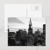 Zwart & Wit New York Briefkaart (Voorkant / Achterkant)