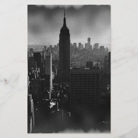 Zwart & Wit New York City Briefpapier (Voorkant)