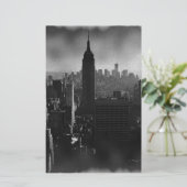 Zwart & Wit New York City Briefpapier (Staand voorkant)