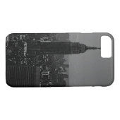 Zwart Wit New York City iPhone 7 Hoesje (Achterkant (Horizontaal))