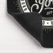 Zwart-wit New York City Logo Muismat (Hoek)