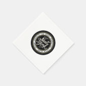 Zwart-wit New York City Logo Servet (Hoek)