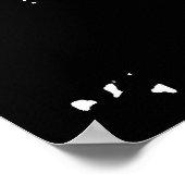 Zwart Wit New York City Night Pop Kunst Poster (Hoek)