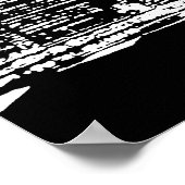 Zwart-wit New York City Pop Art Poster (Hoek)