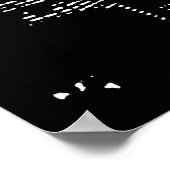 Zwart-wit New York City Pop Art Poster (Hoek)