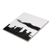 Zwart-wit New York City Pop Art Style Tegeltje (Zijkant)
