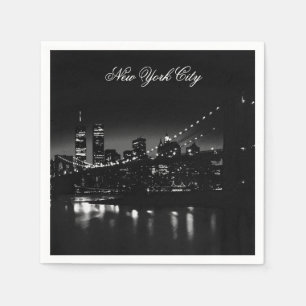 Zwart-wit New York City Servet