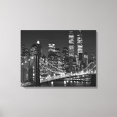 Zwart & Wit New York City Verpakt Canvas (Voorkant)