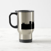 Zwart Wit New York Skyline Silhouet Reizen Mok (Links)