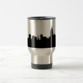 Zwart Wit New York Skyline Silhouet Reizen Mok (Center)