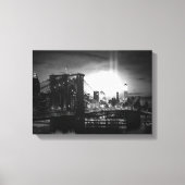 Zwart & Wit New York Skyline Verpakt Canvas (Voorkant)