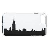 Zwart wit New York stoere iPhone 7 Plus Hoesje (Achterkant (Horizontaal))