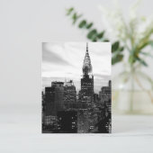 Zwart-wit New York Verticaal Briefkaart (Staand voorkant)