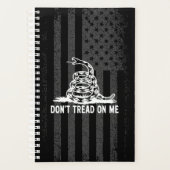 Zwart-wit niet tegen me in Amerikaanse vlag Planner (Voorkant)